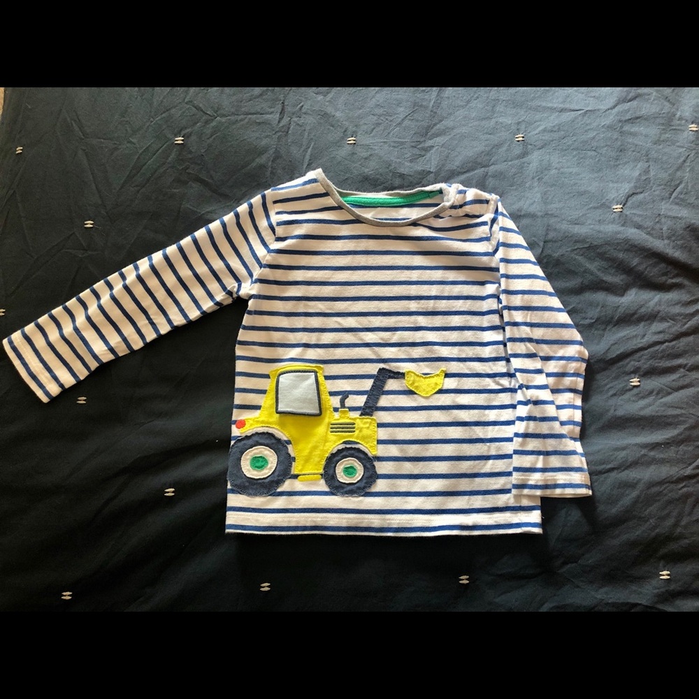 Baby Boden Long Sleeve Tractor Tee
